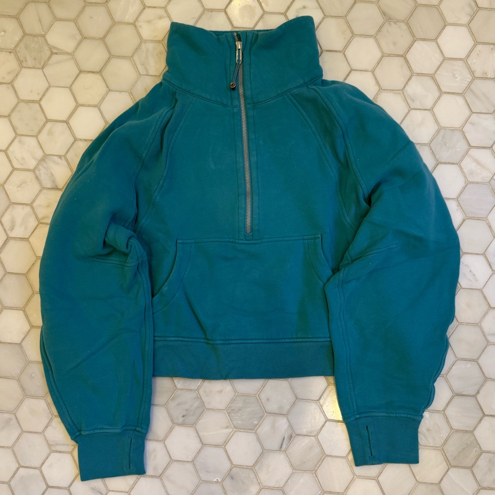 Lululemon Scuba Oversized Funnel Neck Half Zip size M/L - Picture 2 of 4